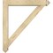 Ekena Millwork Traditional Arts and Crafts Rough Sawn Bracket w/ Offset Brace, Douglas Fir, 6"W x 36"D x 40"H BKT0604X36X40TRA03RDF - alternate 2